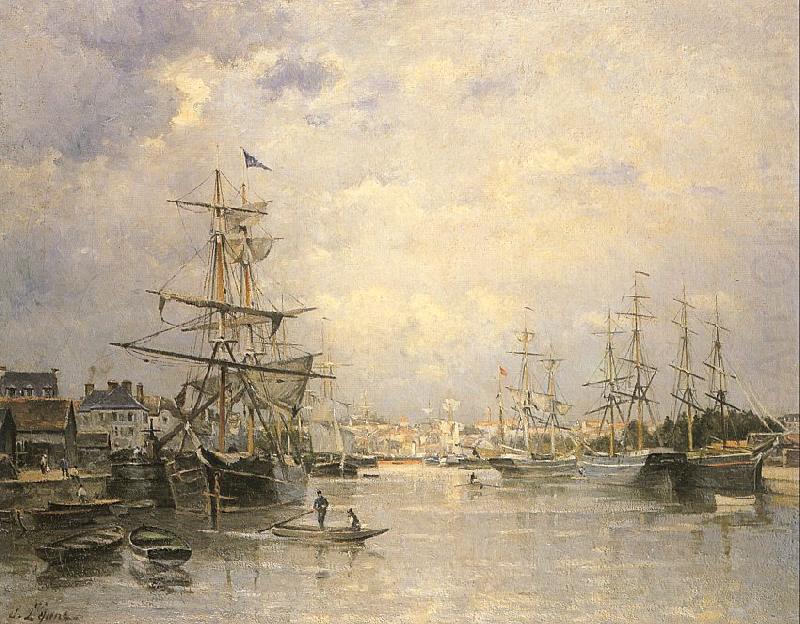 Lepine, Stanislas The Port of Caen china oil painting image